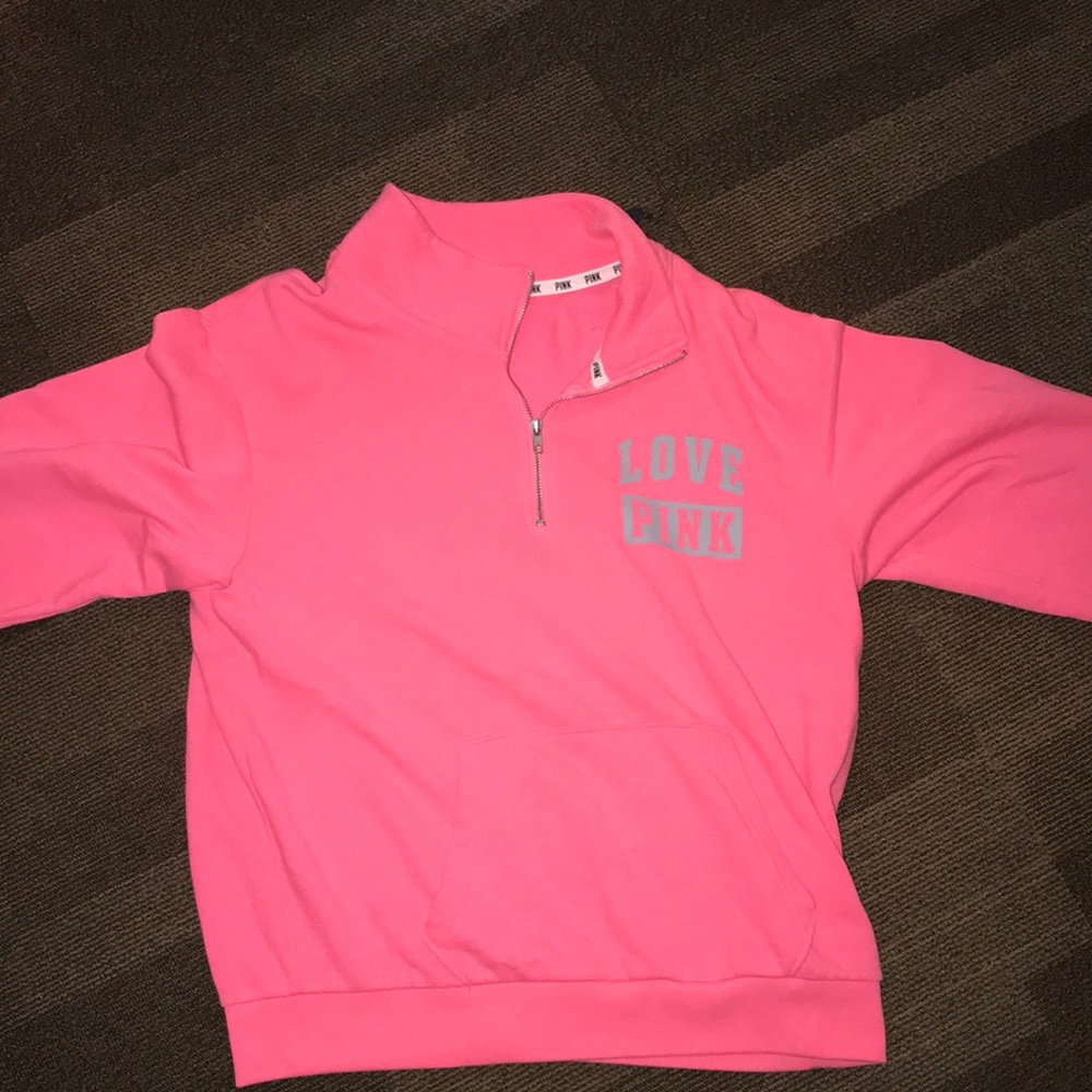Pink Victoria’s secret quarter zip
